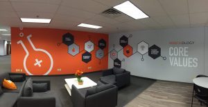 custom lobby wall graphics