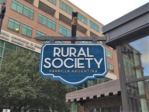 custom outdoor post panel sign for business